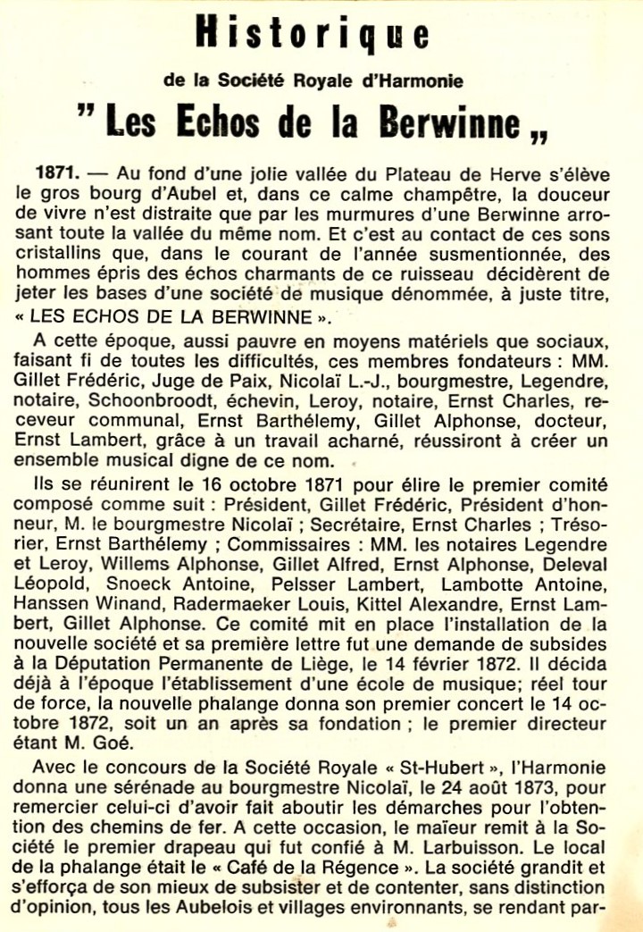 ZelHarmonie Les échos de la Berwinne Historique XXXX - Harmonie Aubel001.jpg