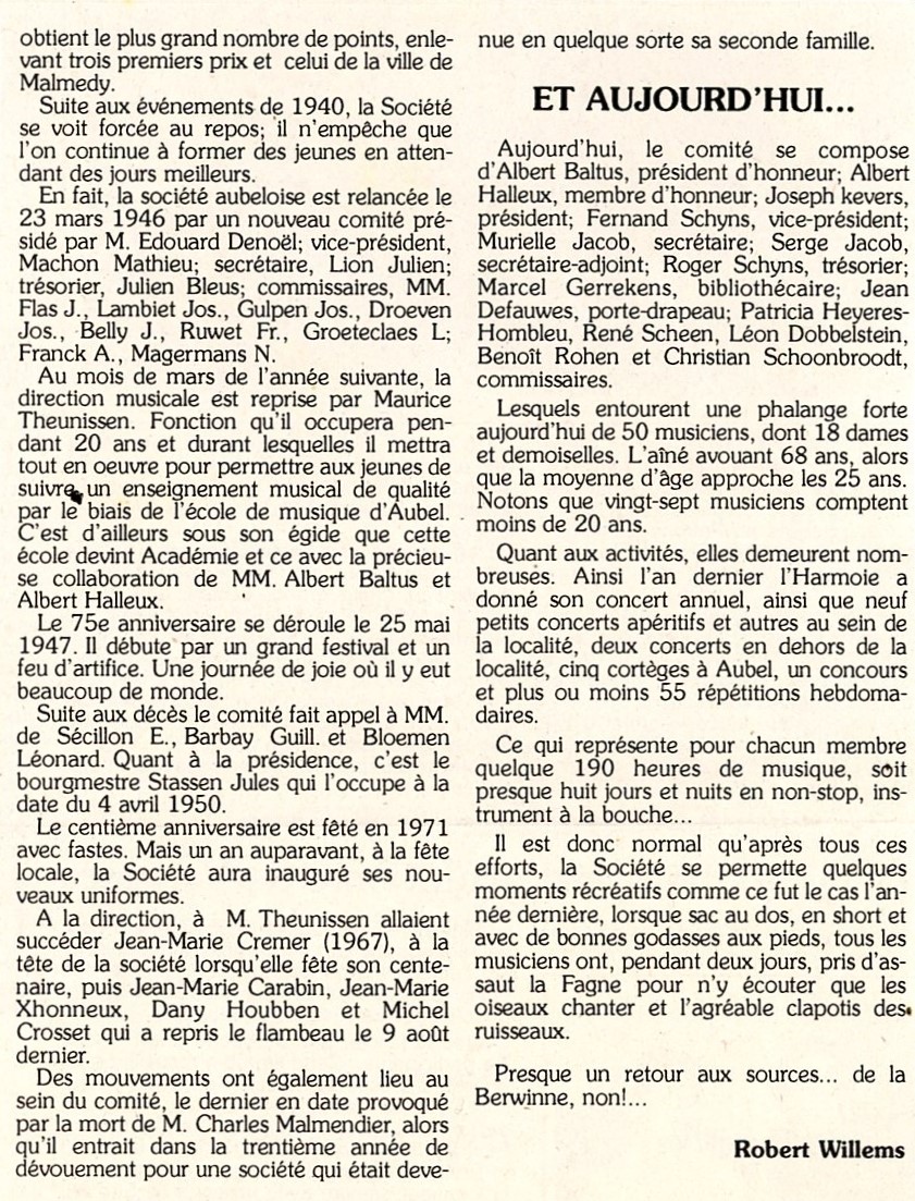 Harmonie 125e anniversaire Journal d'Aubel 1986 - Albert Mager115.jpg