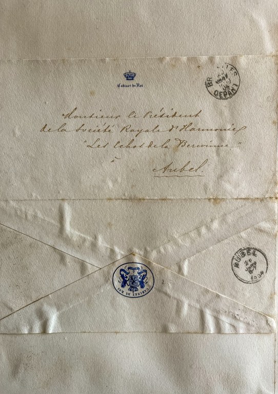 Harmonie royale lettre cabinet du roi 1904 - Harmonie002.jpg
