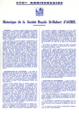 Historique de la société Saint-Hubert