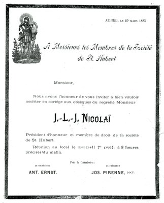 Obsèques du bourgmestre Nicolaï