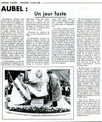 Le 750e anniversaire d'Aubel