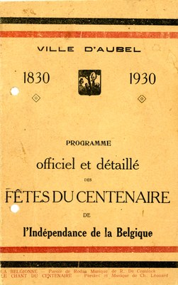 Programme officiel et détaillé des fêtes du centenaire de l'indépendance de la Belgique.