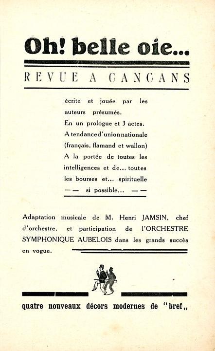 Spectacle O belle oie Revue locale 9 février 1936 - Albert Mager002.jpg