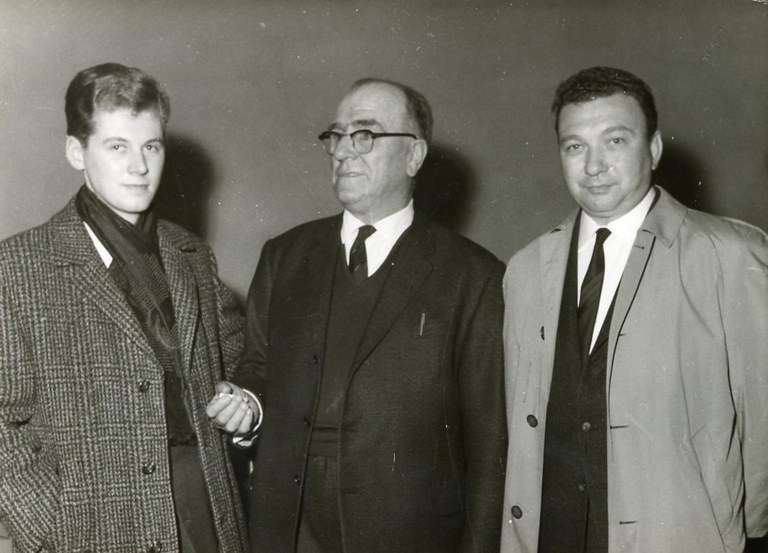 Les vainqueurs du championnat de Belgique de billard en 1965