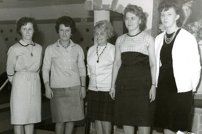 Dames d'Aubel au bowling en 1965