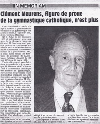 Gymnastique : Clément Meurens