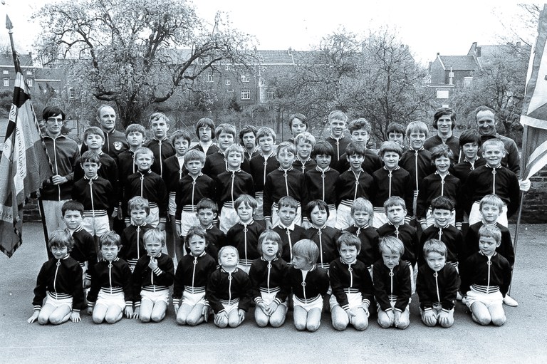 Les gymnastes de "L'Avant-Garde" dans les années 1970