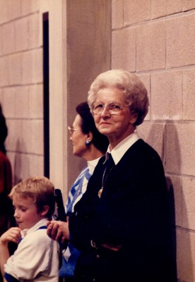 Mme Pauline Willems, présidente de la section féminine du club de gymnastique