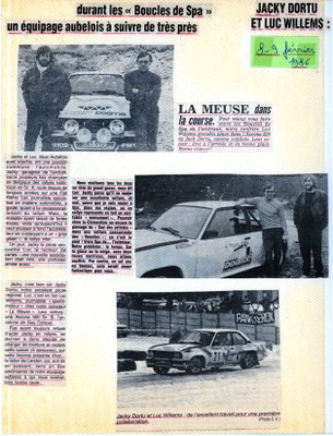 Deux Aubelois aux boucles de Spa en 1986