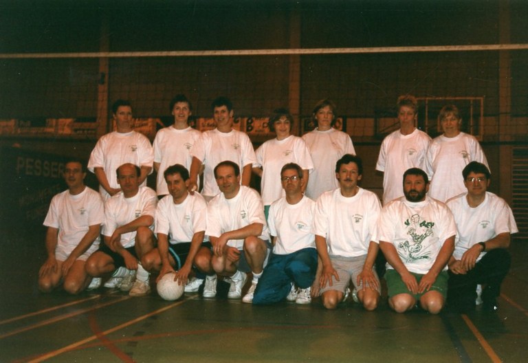 L'équipe "Loisirs" du club de volley d'Aubel