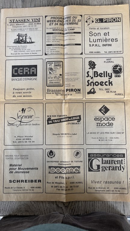 Publicité du journal