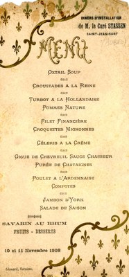 Le curé Stassen à Saint-Jean-Sart en 1908