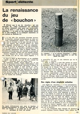 Le jeu du bouchon