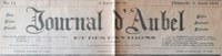 Le journal d'Aubel en 1891