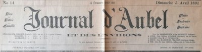 Le journal d'Aubel en 1891
