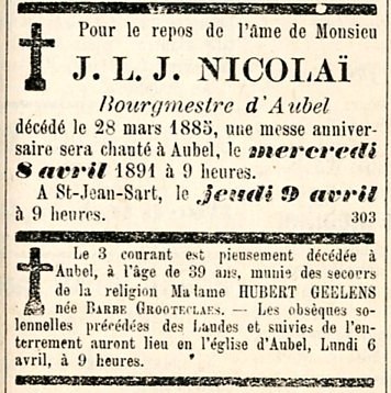 Vie quotidienne Journal d'Aubel 1891 - Haccour Christian007.jpg