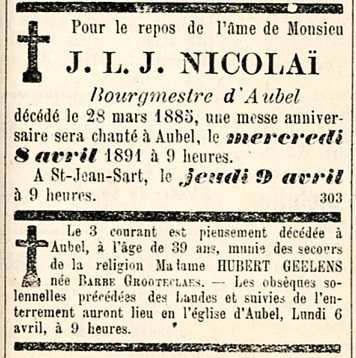 Vie quotidienne Journal d'Aubel 1891 - Haccour Christian007.jpg