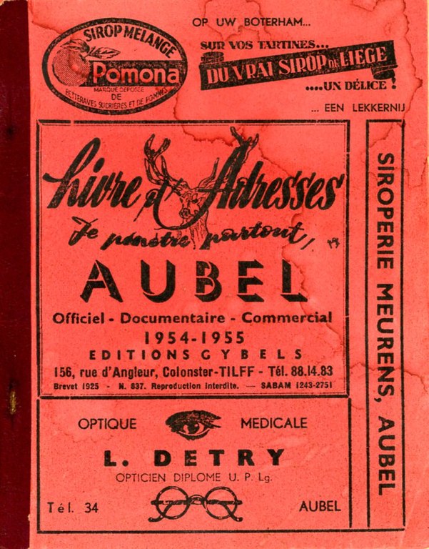 Livre d'adresses - Je pénètre partout - Aubel