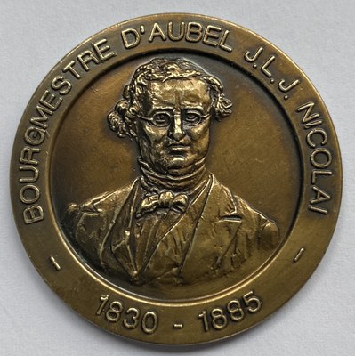 Médaillon réalisé à l'occasion des 750 ans d'Aubel