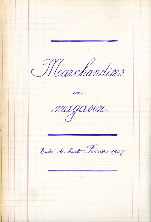 Vie quotidienne Livre de comptes bijouterie Moreau 1907 - Christian Haccour002.bmp