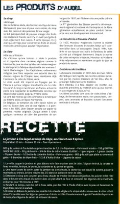 Les produits d'Aubel