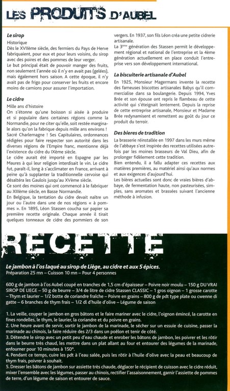 Les produits d'Aubel
