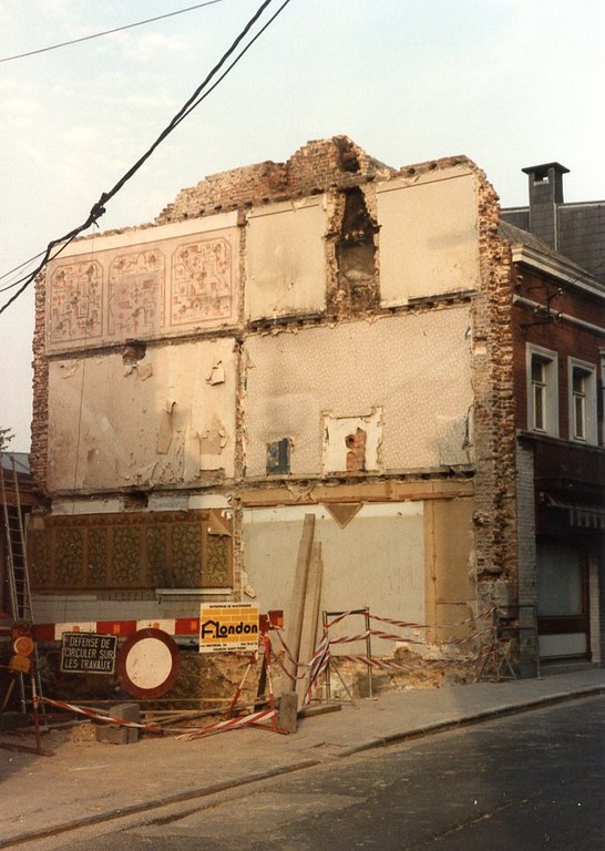 CP et Photos rue de la Station Destruction et reconstruction boulangerie pâtisserie Proumen 1987 - Marc Proumen054.jpg