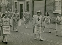 La procession rue de Gorhez en 1939