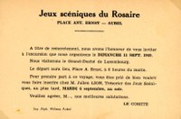 Le rosaire en 1949 - Excursion au Luxembourg.